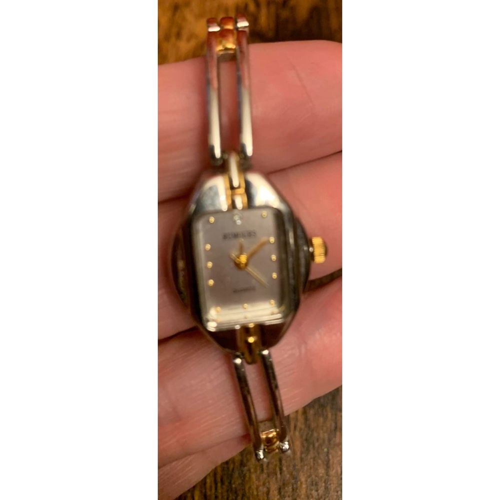 Rumours 2 Tone Rectangular Face Quartz Watch Brac… - image 2